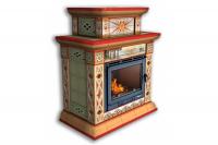 Камин КимрПечь Билибин пристенный двухъярусный Лето