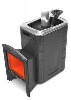 Печь для бани ТМФ Гейзер 2014 Inox Витра ЗК антрацит