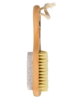 Щетка БШ деревянная, двусторонняя с пемзой (40050) 18 см