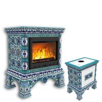 КимрПечь Изразцовая печь Кострома центральный Февраль (топка: Ладья-700) (топка: Ладья-700)