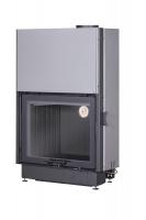 Топка Экокамин Вега 800 PB подовое горение принтинг черный шамот