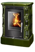 Печь-камин ABX Marina KPI, с кафельным цоколем, с допуском воздуха