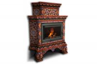 Камин КимрПечь Кострома угловой двухъярусный Сентябрь