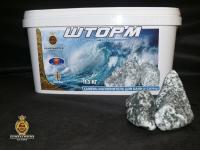 Камень для бань и саун Анортозит Изумрудный ограненный ШТОРМ