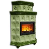 КимрПечь Истра угловой двухъярусный Олива (комплектация: Ладья-600)