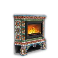 КимрПечь Изразцовая печь Кострома угловой Май (топка: Ладья-600)