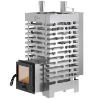 Печь для бани Везувий ASTON (АСТОН) 20 INOX"АКВА" стекло