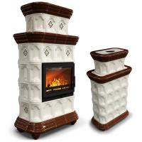 КимрПечь Истра центральный двухъярусный Шоколад (комплектация: Ладья-700)