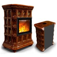 КимрПечь Истра пристенный Каштан (комплектация: Астов-МЛ700)