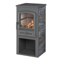  Камин ЭТНА (БКД) с плитой "Амфиболит" Ø 115мм