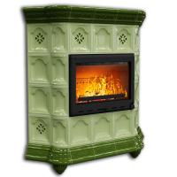 КимрПечь Истра угловой Олива (комплектация: Облицовка для топок Ладья-700, Erik-700)