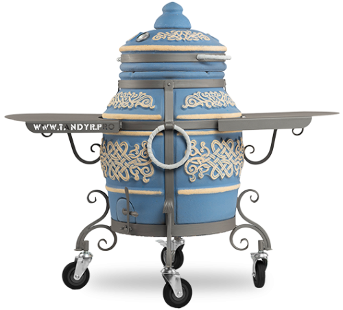 Тандыр ЭКО Тамерлан Морская Волна (со столиком, без колес)