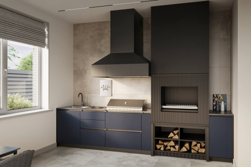 Кухня ASTOV BBQ №26 (ширина 3740 мм.)