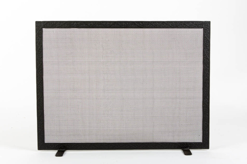 Экран каминный противоискровой Ш малый черный 600х450 