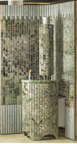 Печь для бани Ферингер Ламель Оптима "Жадеит наборный" до 28 м³ (серия ПФ)