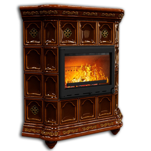 КимрПечь Истра угловой Каштан (комплектация: Астов-МЛ700)