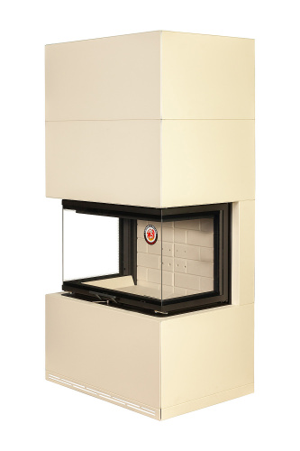 Камин РОДОС 800 СЛОНОВАЯ КОСТЬ шамот белый Экокамин