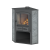 Камин ЭТНА (БКД) угловой  Ø 115мм