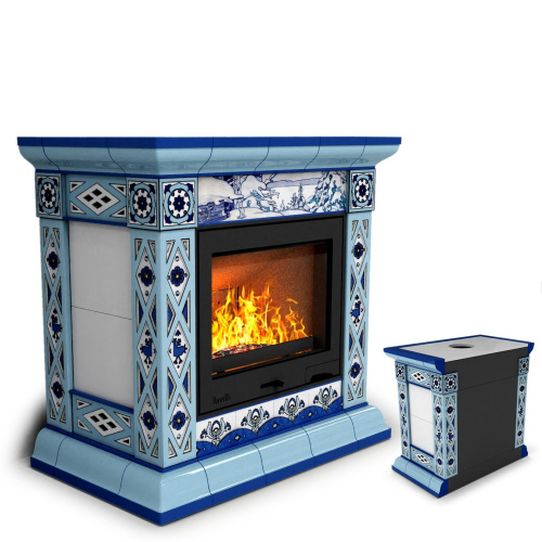 КимрПечь Билибин пристенный Зима (топка: Ладья-600) (топка: Ладья-600)