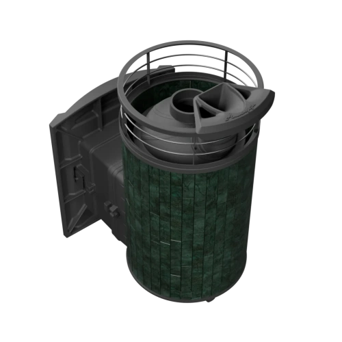 Печь банная «Атмосфера L» ламель+сетка с газовой горелкой ПроМеталл