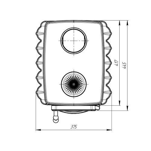 Печь-камин ПроМеталл Бахтинка черная
