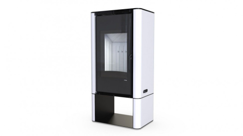 Печь-камин DEFRO HOME SOLUM LOG, 9кВт белая сталь
