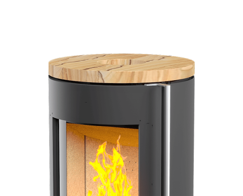 Печь-камин Астов R1.0 N (круглая задняя стенка)