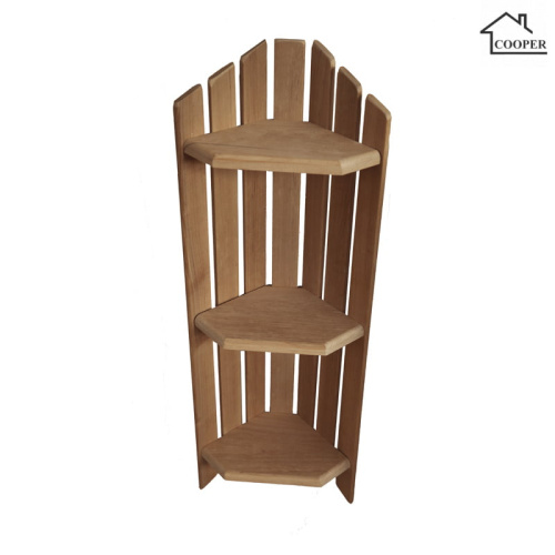 Полка Бондарь (Cooper) угловая 3-х уровневая ольха МП-56