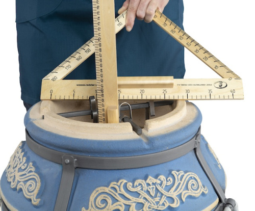 Тандыр ЭКО Тамерлан Морская Волна (со столиком, без колес)