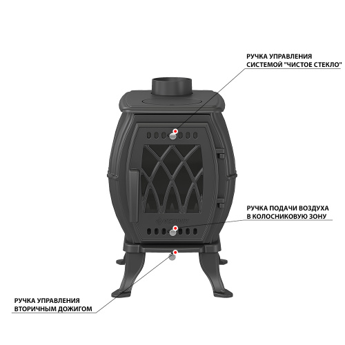 Печь-камин Везувий BX-05 "Антрацит"