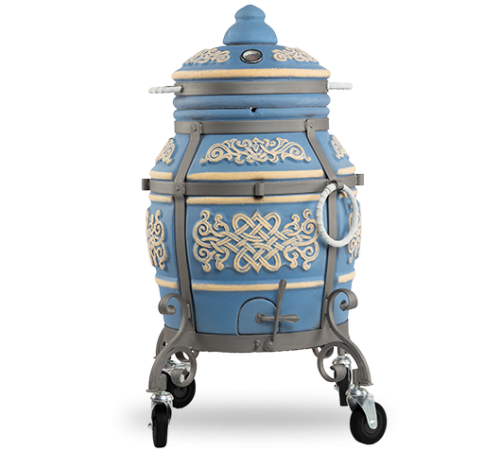 Тандыр ЭКО Тамерлан Морская Волна (со столиком, без колес)