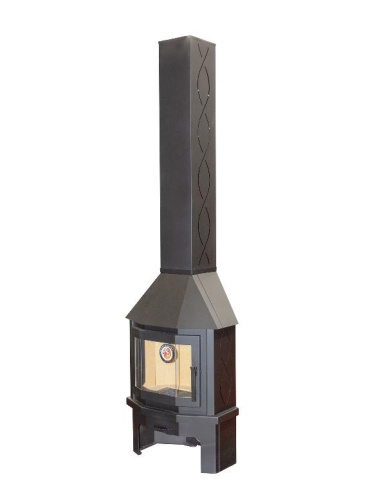 Камин Экокамин Мюнхен пристенно-угловой Компакт графит PKN176К