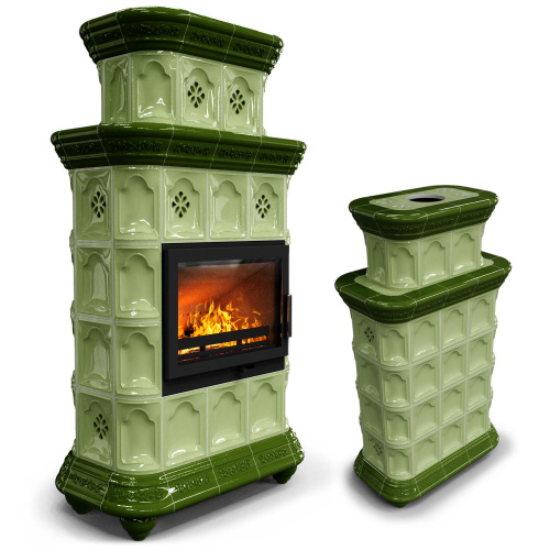 КимрПечь Истра центральный двухъярусный Олива (комплектация: Ладья-700)