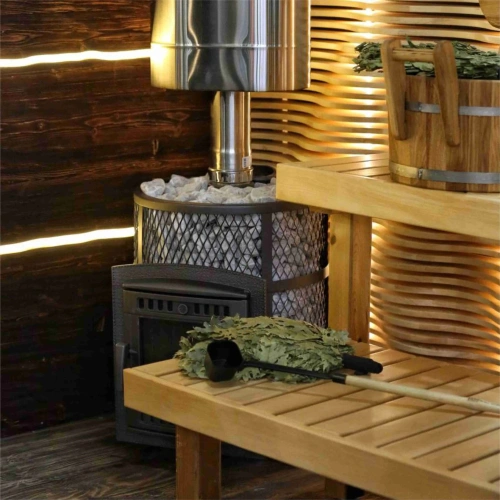 Печь банная «Атмосфера М КТТ» сетка нержавейка ПроМеталл