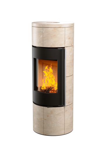 Печь-камин АСТОВ ASTOV R1.0 L К MAX Крема беж.