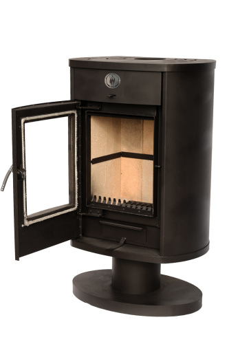 Печь-камин НМК стальная "Сибирь" 10 кВт