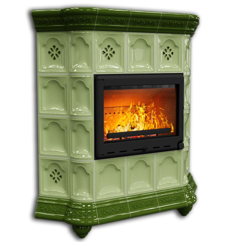 КимрПечь Истра угловой Олива (комплектация: Ладья-600)