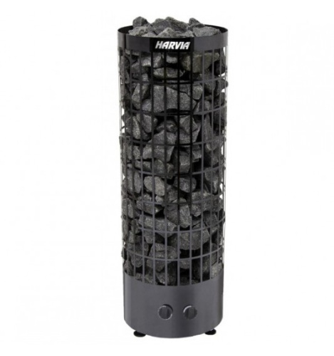 Печь Harvia Cilindro PC70 Черная сталь (Black Steel) (10м3) электрическая со встроенным пультом