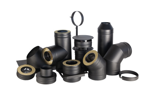 КПД ЧЕРНЫЙ Отвод сэндвич 45* ф120х200