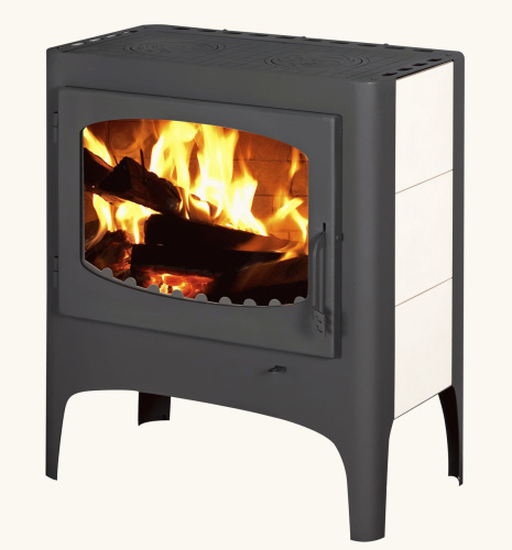 Печь-камин Бавария ЭКО с плитой две конфорки РК 168М